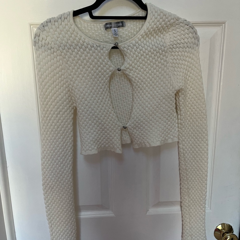 Urban Outfitters Cream Crew Neck Sweater - Picture 3 of 6